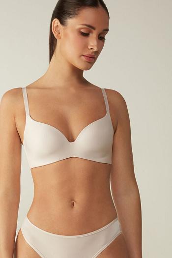 Intimssimi Adele Triangle Bra in Ultralight Microfiber Natural | USDYB69150