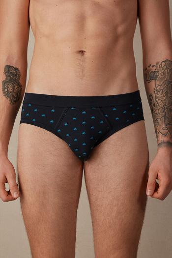 Intimssimi Bicycle Briefs in Stretch Supima® Cotton Blue | USZPD33957