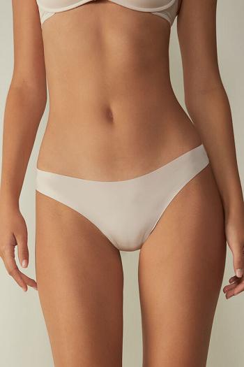 Intimssimi Brazilian Panties in Seamless Ultra Light Microfiber Natural | USEGJ17887