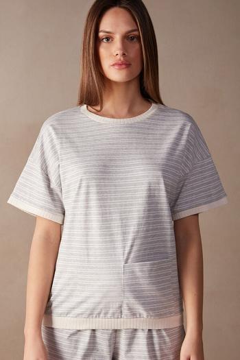 Intimssimi Casual Sunday Short Sleeve Top White | DUSKV29147