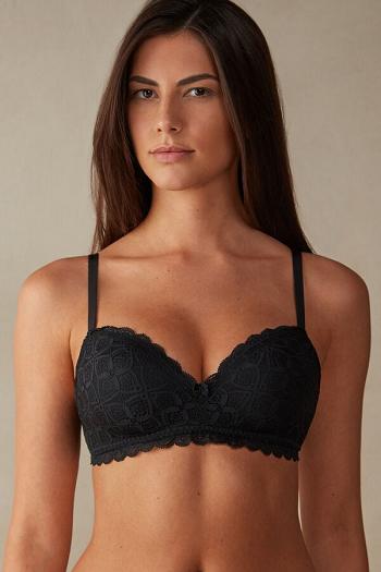 Intimssimi Claudia Balconette Bra in Lace Black | MUSFT66338