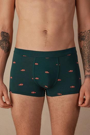 Intimssimi Clownfish Boxers in Natural Fresh Supima® Cotton Green | LUSSX92451