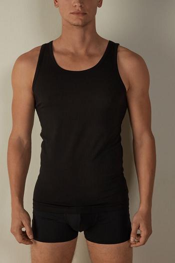 Intimssimi Crew Neck Tank Top Black | TUSPQ52087