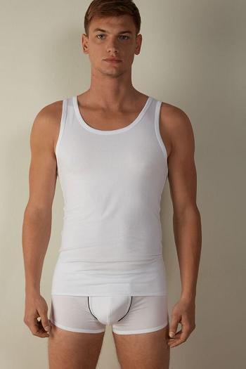 Intimssimi Crew Neck Tank Top White | USDFL56587