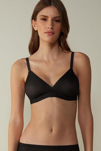 Intimssimi Emma Invisible Touch Triangle Bra Black | USCIF95968