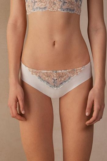 Intimssimi Ephemeral Beauty Seamless Cotton Panties White | USICD69141