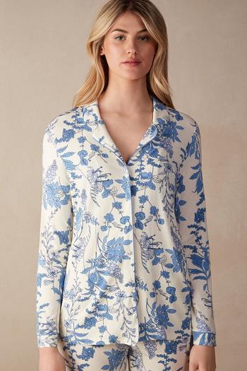 Intimssimi Feeling Beautiful Button Up Shirt in Modal Print | BUSSD60237