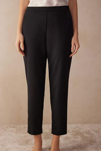 Intimssimi Full Length Pants with Pockets Black | DUSVO96130