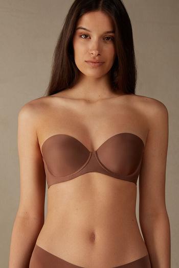 Intimssimi Giada Microfiber Bandeau Bra Natural | USXMI43911