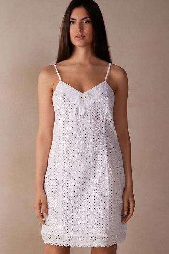 Intimssimi Hello Sunshine Sangallo Lace Chemise White | PUSER28961