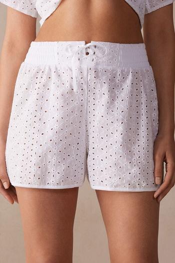 Intimssimi Hello Sunshine Sangallo Lace Shorts White | YUSGT51017