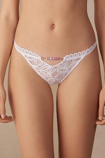 Intimssimi Hot Summer Days String Panties White | PUSQX12855