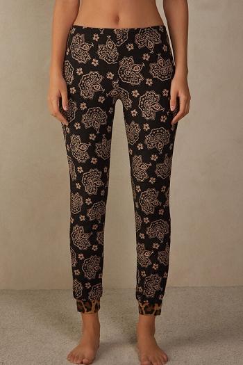 Intimssimi Lady Animalier Modal Cuffed Pants Print | UUSTG38387