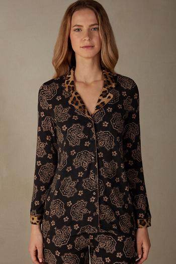 Intimssimi Lady Animalier Modal Shirt Print | DUSKV52406