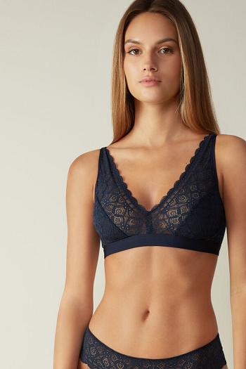 Intimssimi Lara Triangle Bra in Lace Blue | EUSHC62261