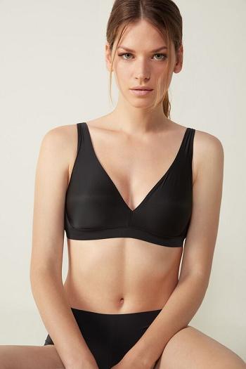 Intimssimi Lara Ultralight Microfiber Triangle Bra Black | YUSGT30590