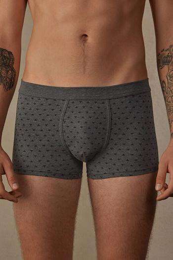 Intimssimi Lily Boxers in Stretch Supima® Cotton Grey | FUSHY88055