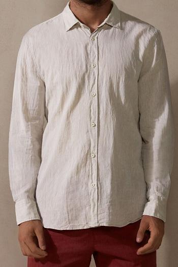 Intimssimi Linen and Cotton Shirt Natural | BUSSO90596