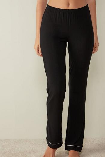 Intimssimi Long Micromodal Trousers Black | USZPD91477