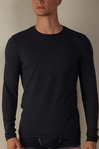 Intimssimi Long-Sleeve Modal-Cashmere Top Black | LUSTR40354