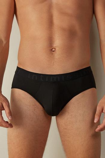 Intimssimi Microfiber Briefs with Logo Detail Black | GUSUC73453