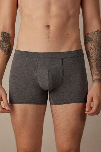 Intimssimi Natural Fresh Supima® Cotton Boxers Dark Grey | EUSVG53178