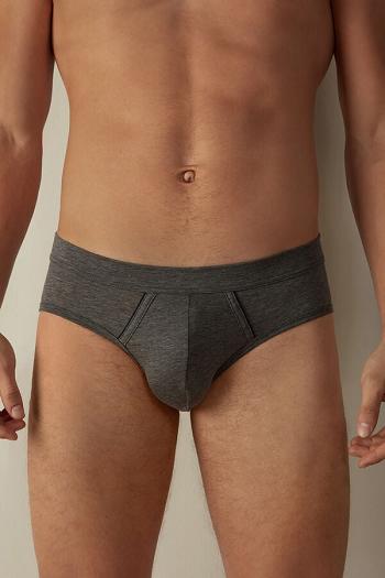 Intimssimi Natural Fresh Supima® Cotton Briefs Dark Grey | USEGJ99778