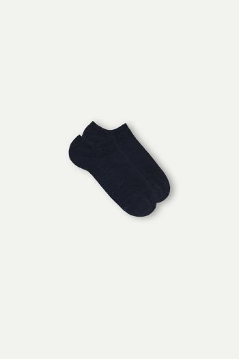 Intimssimi No-show Socks in Terrycloth Blue | GUSEC52806