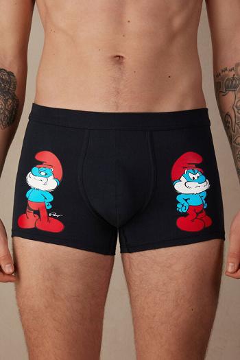 Intimssimi Papa Smurf Boxers in Stretch Supima® Cotton Blue | MUSHR28549