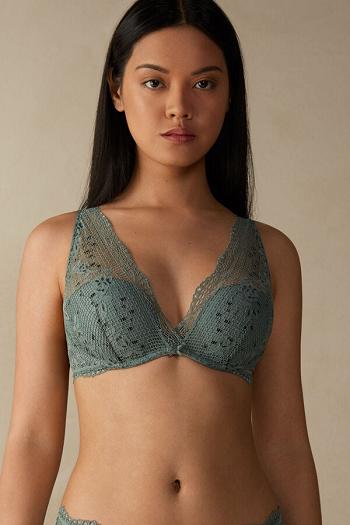 Intimssimi Prairie Bouquet Giorgia Balconette Bra Green | GUSEC58529