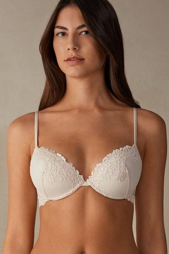 Intimssimi Pretty Flowers Bellissima Push-up Bra Natural | UUSTG68139