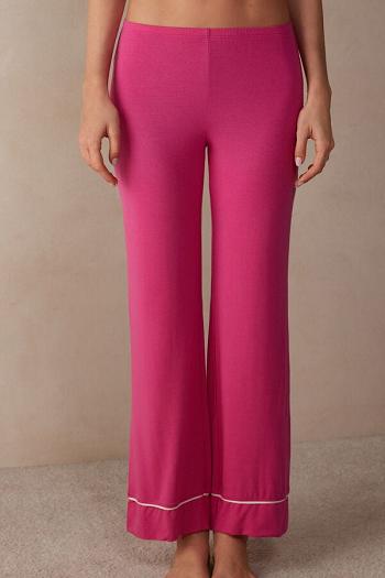 Intimssimi Pretty Flowers Full Length Modal Pants Pink | LUSSX74604