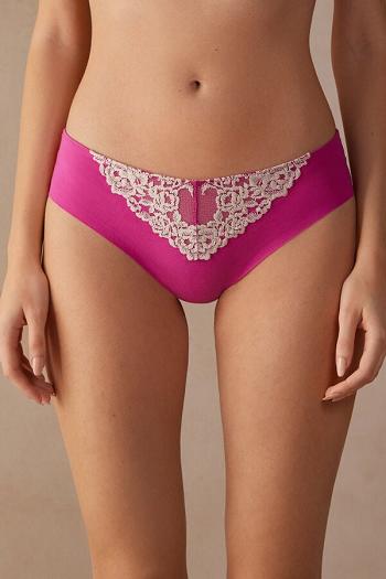 Intimssimi Pretty Flowers Seamless Cotton Panties Pink | USZDE39393