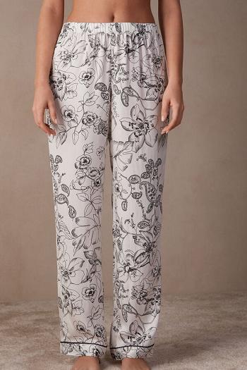 Intimssimi Pure Joy Full Length Satin Pants Print | USCVG91654