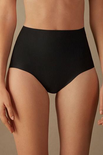 Intimssimi Raw-Cut Microfiber Briefs Black | TUSPQ46615