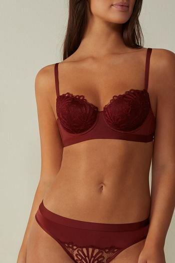 Intimssimi Romantic Life Sofia Balconette Bra Red | FUSUI82369