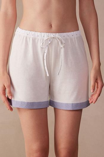 Intimssimi Santorini View Ultrafresh Supima® Cotton Shorts White | MUSFT31883