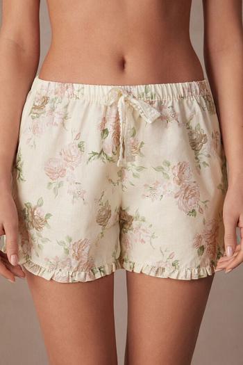 Intimssimi Scent of Roses Cotton Cloth Shorts Print | PUSER14866