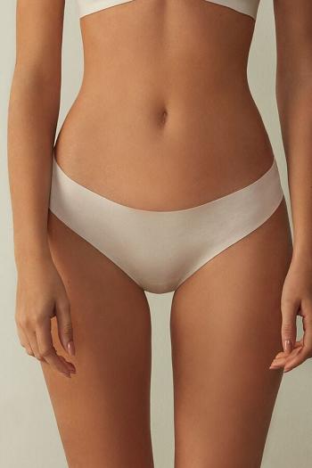 Intimssimi Seamless Supima® Cotton Brazilian Panties Natural | LUSTR13935