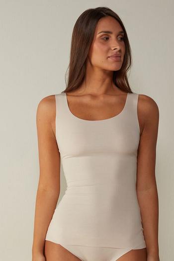 Intimssimi Seamless Supima® Cotton Tank Top Natural | FUSUI50603