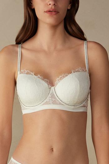 Intimssimi Shine High Like Stars Sofia Balconette Bra White | USJKU81220