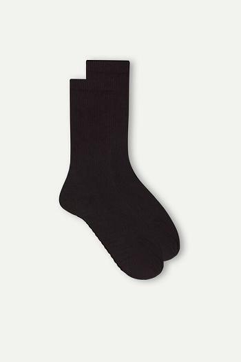 Intimssimi Short Terrycloth Socks Black | GUSUC88812