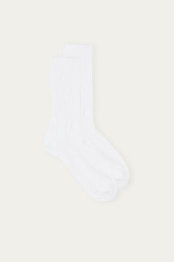 Intimssimi Short Terrycloth Socks White | USICD21857