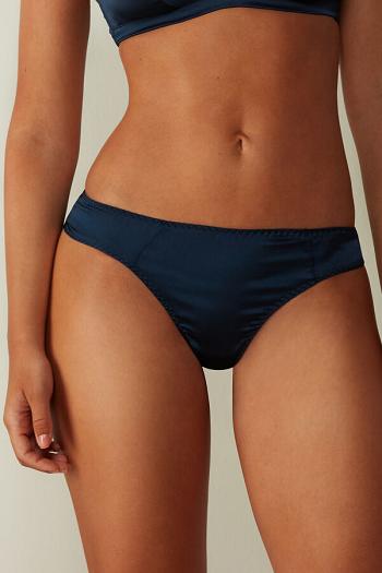 Intimssimi Silk Cheeky Briefs Blue | BUSSO26809