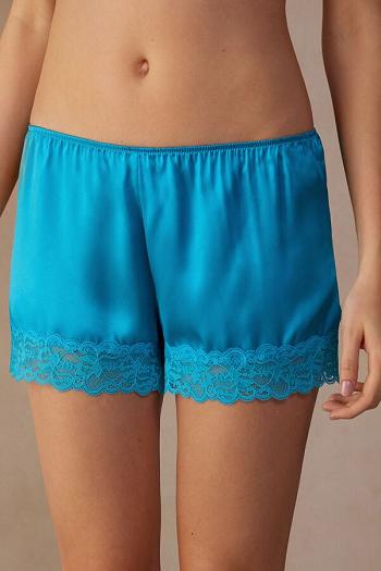 Intimssimi Silk Shorts Blue | USJVR76621