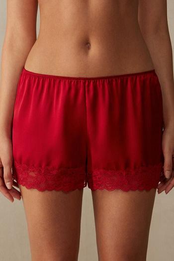 Intimssimi Silk Shorts Red | USQAV79880