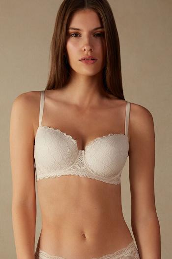 Intimssimi Sofia Balconette Bra in Lace Natural | USZDE12764