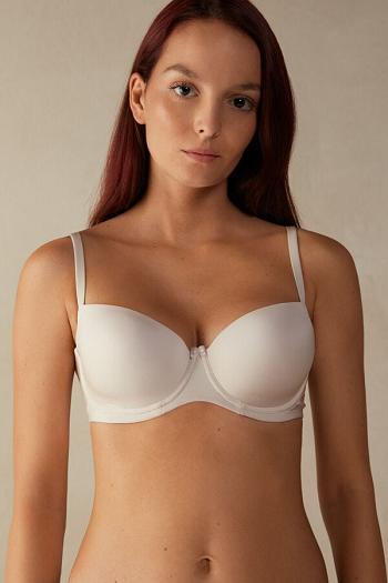 Intimssimi Sofia Balconette Bra in Ultralight Microfiber Natural | DUSKV32266