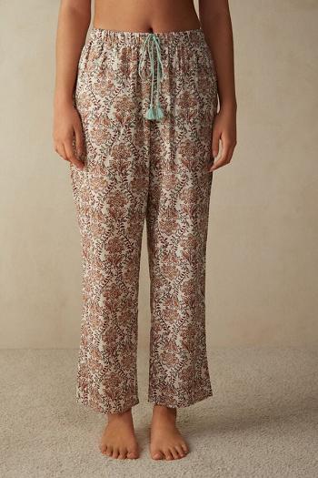 Intimssimi Spices Garden Cotton Trousers Floral | USXMI63254