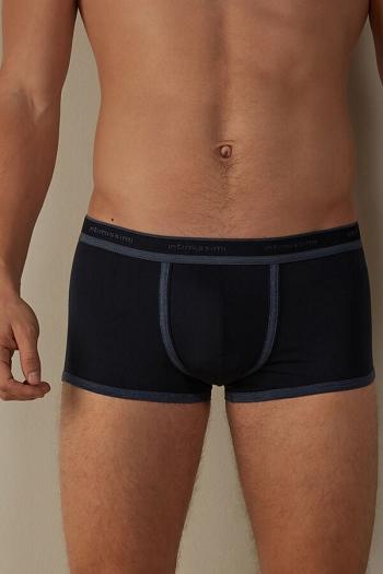 Intimssimi Stretch Supima® Cotton Boxer Shorts with Logo Detail Blue | PUSER46469